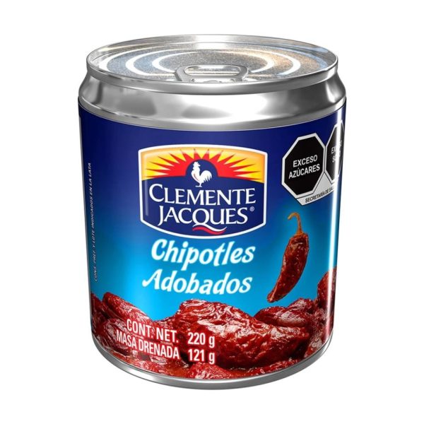 Chiles Chipotles Adobados 220 g - Clemente Jacques.