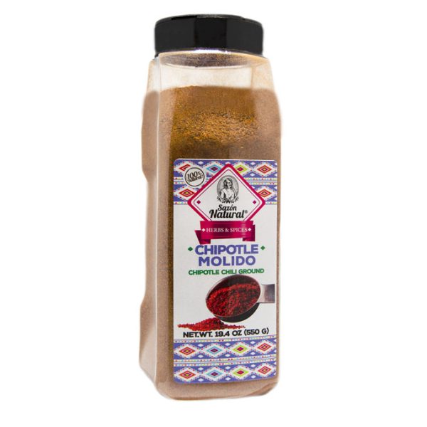 Chile Chipotle Molido 550g Sazón Natural